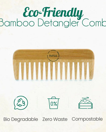 All-Natural Bamboo Comb