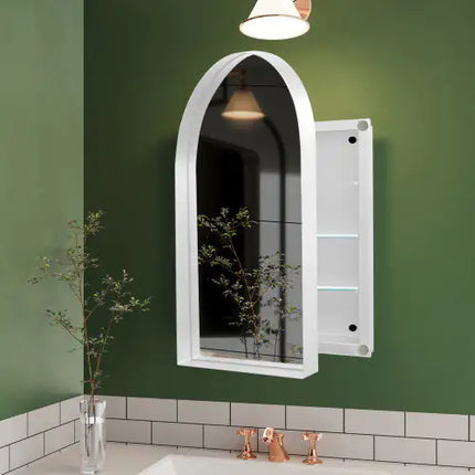 24x36 Metal Bathroom Wall Cabinet With Mirror, Adjustable Shelf - Temu