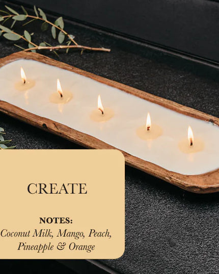 5-Wick Dough Bowl Soy Candle - Create