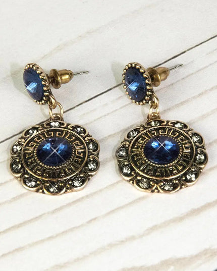 Bloom Earrings-Sapphire