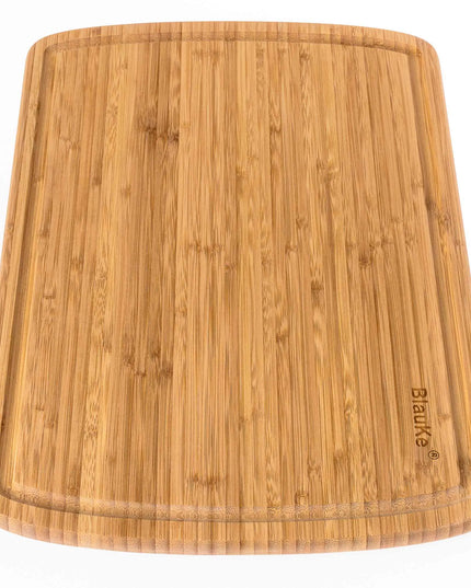 Wood Cutting Board XL 18"x12" Butcher Block With Juice Groove, Serving Tray - Wooden Chopping