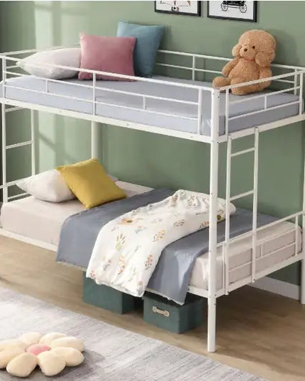 Metal Bunk Bed Black