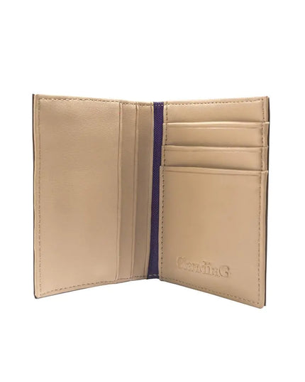 Micro Leather Wallet- Chocolate/Tan
