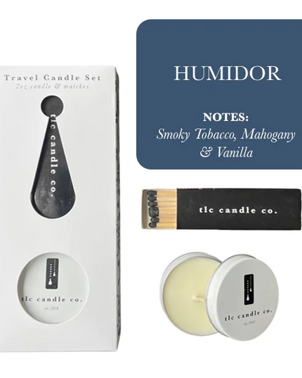 Travel Candle with Matches - Humidor