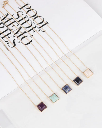 Square Drop Necklace