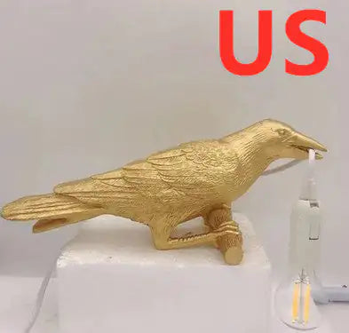 Resin Bird Wall Lamp Decoration
