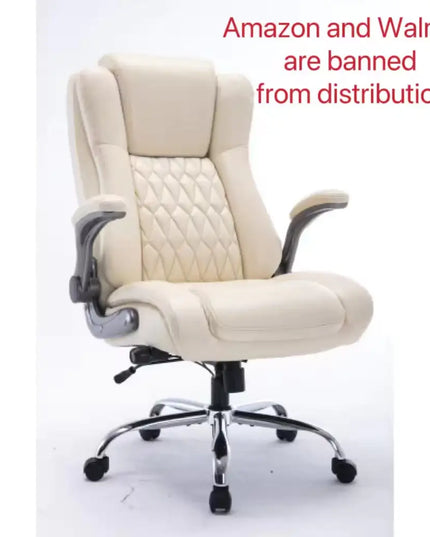 High-back Office Chair, Lifting Headrest, Adjustable Lumbar Support - Banned From Amazon &