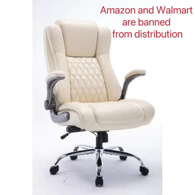 High-back Office Chair, Lifting Headrest, Adjustable Lumbar Support - Banned From Amazon &