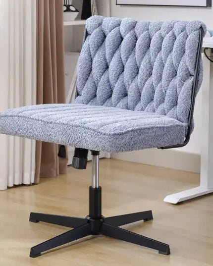 Blue Armless Office Chair