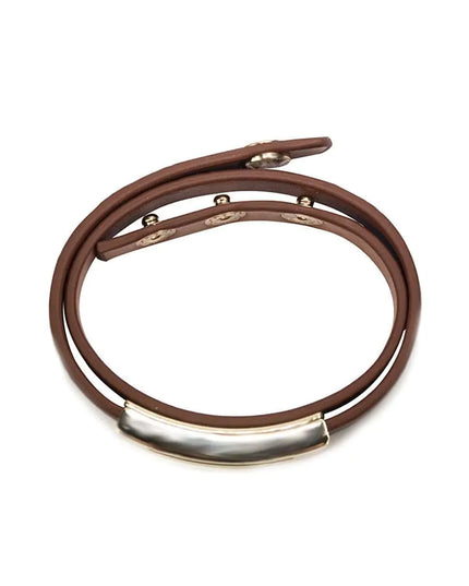 Buckled Leather Bracelet- Sienna