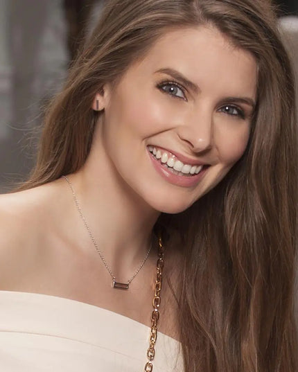 Sterling Silver Parallel Necklace