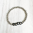Silver/Black