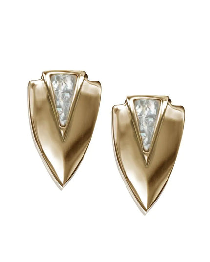 Chevron Earrings- Gold