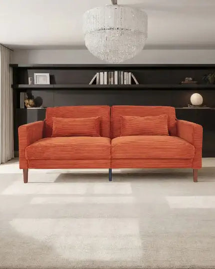 Orange Sofa - 2 Seats