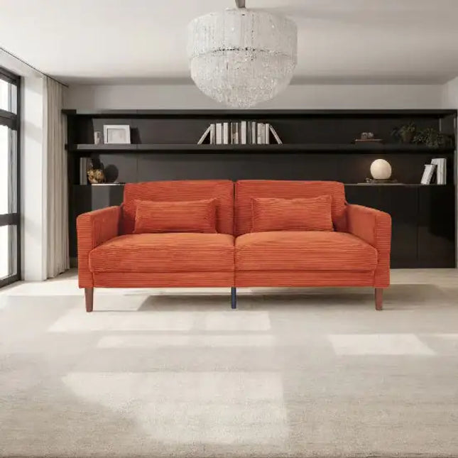 Orange Sofa - 2 Seats