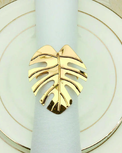 Leaf Napkin Ring Set of 6